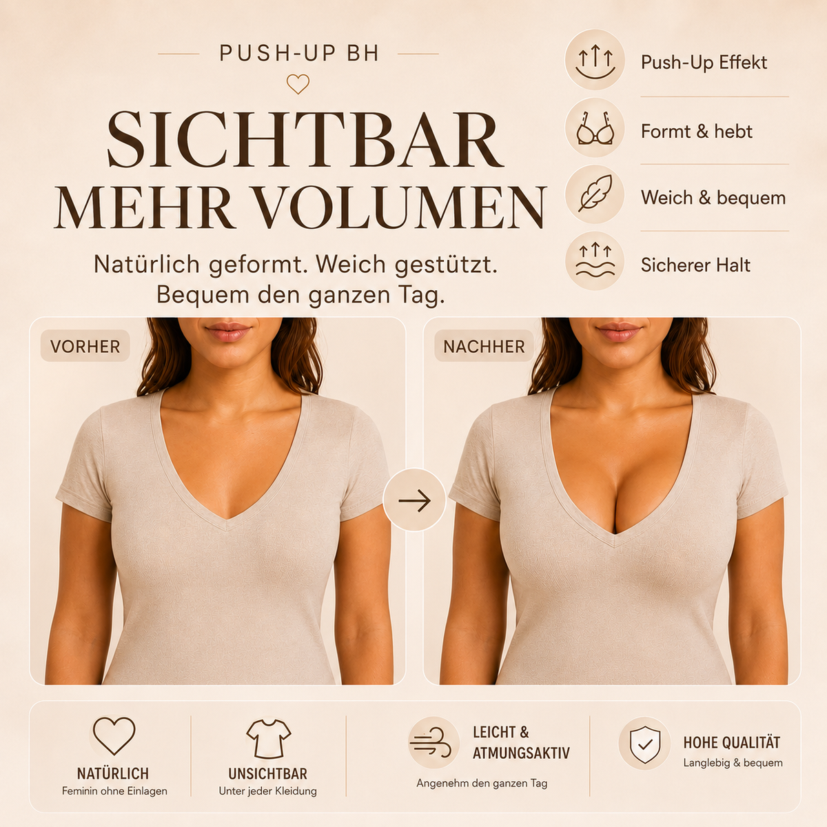 Komfort Push-Up BH Flora Studio